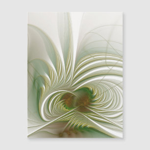 Soft and tenderderness Fraktal Fantasy Blume Magnetkarte