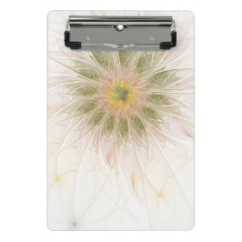 Soft and tenderderness Fraktal Fantasy Blume Mini Klemmbrett