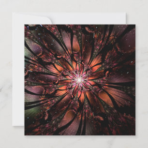 Soft and tenderderness Fraktal Fantasy Blume Mitteilungskarte