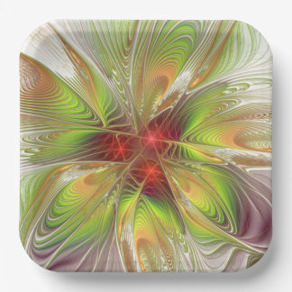 Soft and tenderderness Fraktal Fantasy Blume Pappteller