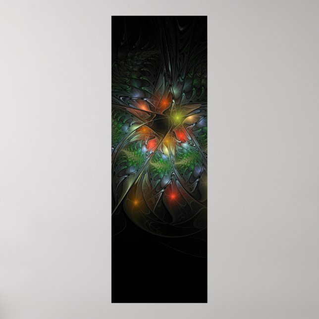 Soft and tenderderness Fraktal Fantasy Blume Poster (Vorne)