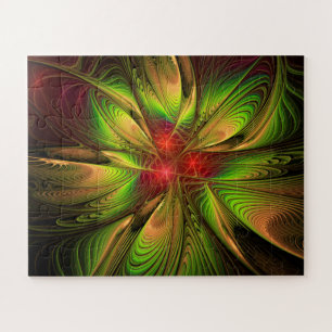 Soft and tenderderness Fraktal Fantasy Blume Puzzle