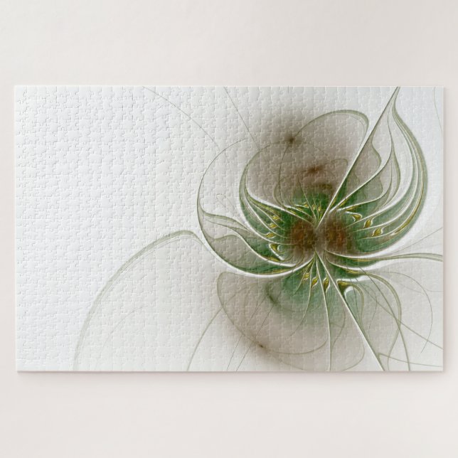 Soft and tenderderness Fraktal Fantasy Blume Puzzle (Horizontal)