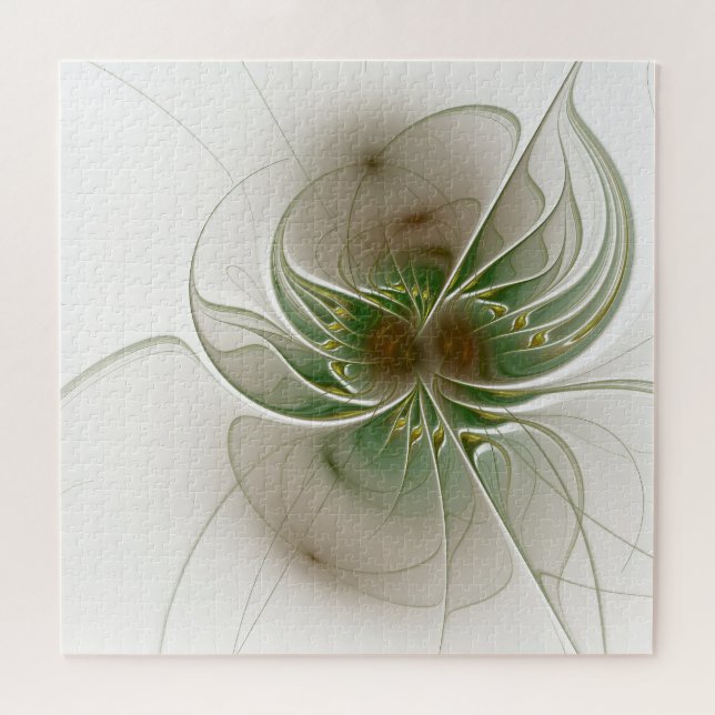 Soft and tenderderness Fraktal Fantasy Blume Puzzle (Horizontal)