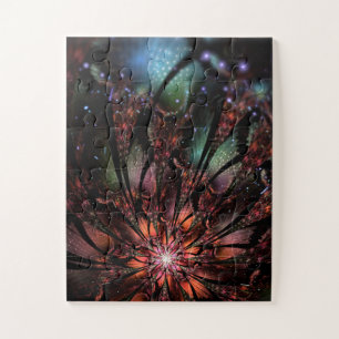 Soft and tenderderness Fraktal Fantasy Blume Puzzle