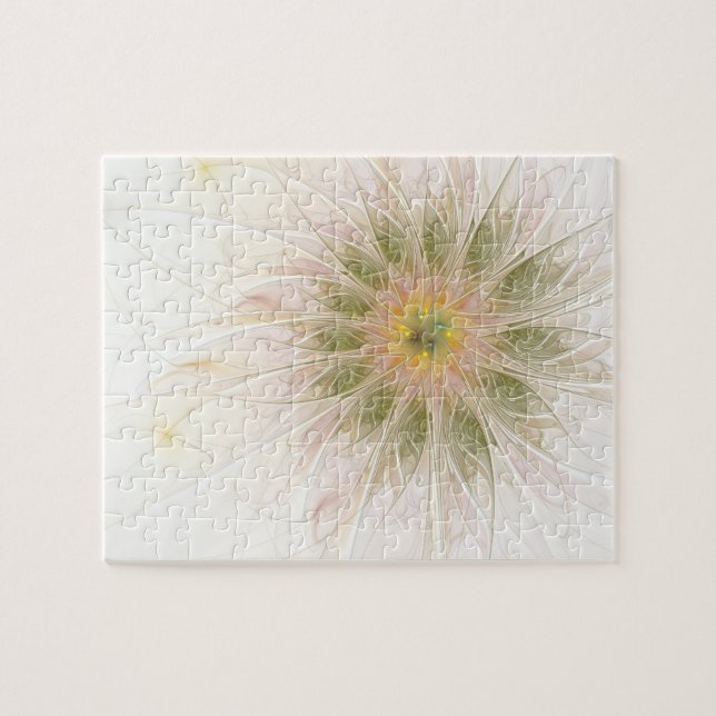 Soft and tenderderness Fraktal Fantasy Blume Puzzle (Horizontal)