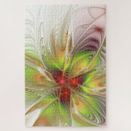 Soft and tenderderness Fraktal Fantasy Blume Puzzle
