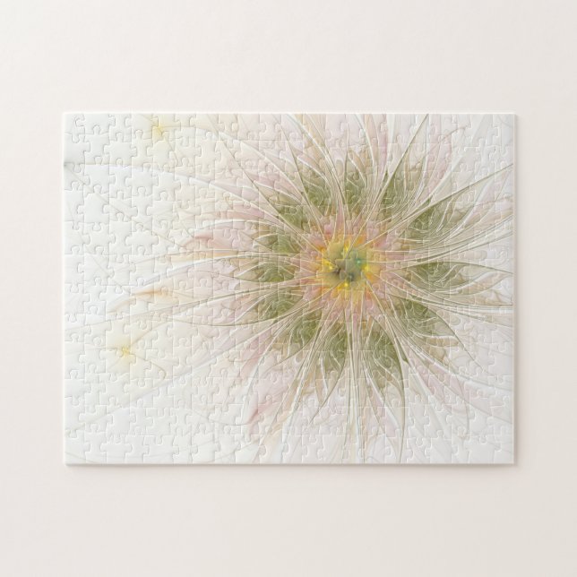 Soft and tenderderness Fraktal Fantasy Blume Puzzle (Horizontal)