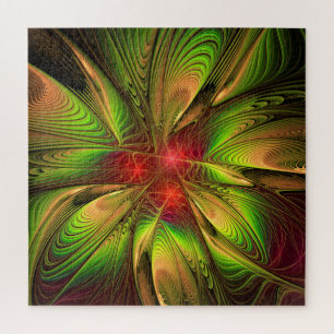 Soft and tenderderness Fraktal Fantasy Blume Puzzle