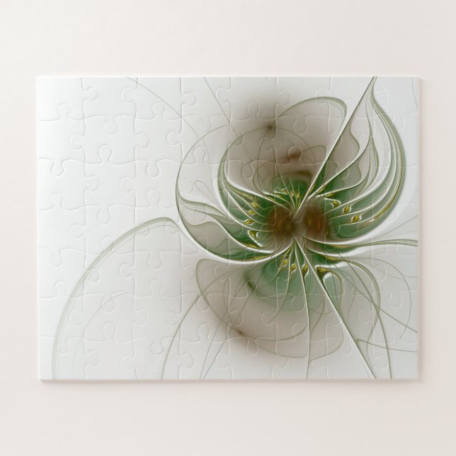 Soft and tenderderness Fraktal Fantasy Blume Puzzle (Horizontal)