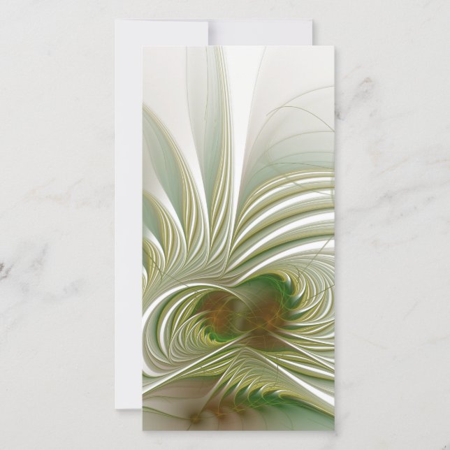 Soft and tenderderness Fraktal Fantasy Blume Save The Date (Vorderseite)