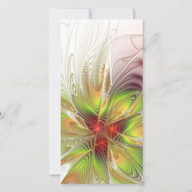 Soft and tenderderness Fraktal Fantasy Blume Save The Date (Vorderseite)