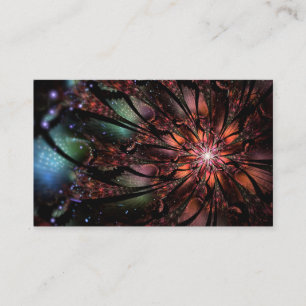 Soft and tenderderness Fraktal Fantasy Blume Visitenkarte
