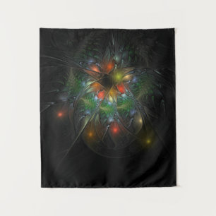 Soft and tenderderness Fraktal Fantasy Blume Wandteppich