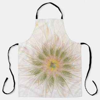 Soft and tenderness fractal fantasy flowers schürze
