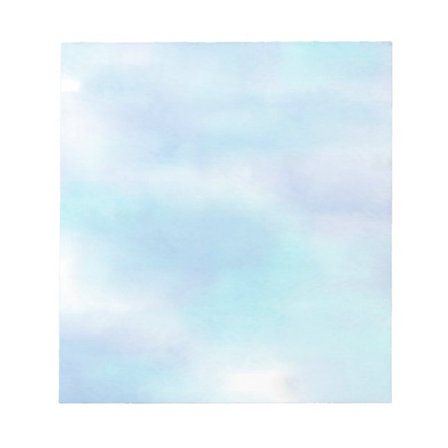 Soft Aqua Blue Sky 2 Notepad Notizblock (Vorderseite)