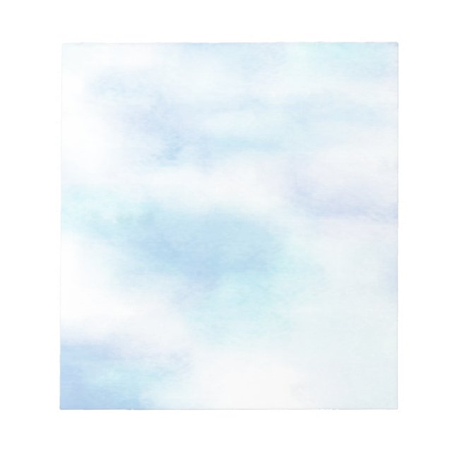 Soft Aqua Blue Sky Notizblock (Vorderseite)