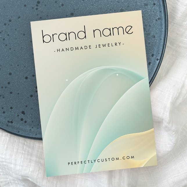 Soft aqua und goldene Wirbel erhalten Grafikkarte (Von Creator hochgeladen)