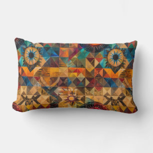 Soft Aquamarine "Erbkunst" Plush Lumbar Cushio Lendenkissen