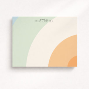 Soft Arc Pastell-Notizkarte Einladung