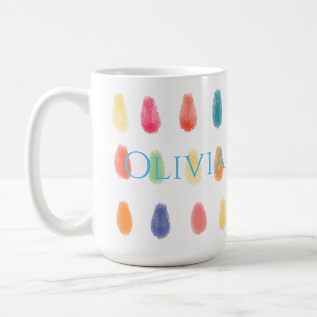 Soft ArtyDrops Original Contemporary Color Muster Kaffeetasse (Links)