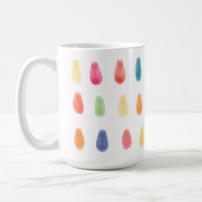 Soft ArtyDrops Original Contemporary Color Muster Kaffeetasse (Links)