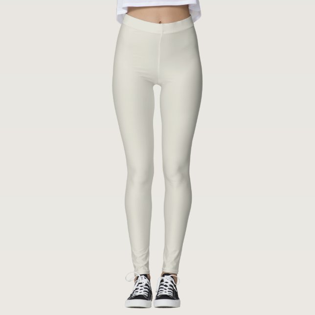 Soft Beige Boho Leggings (Vorderseite)
