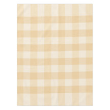Soft Beige Gingham Tablecloth - Minimaler Morgen