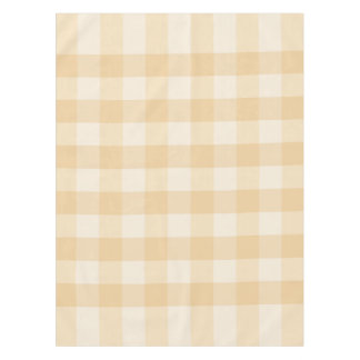 Soft Beige Gingham Tablecloth - Minimaler Morgen Tischdecke