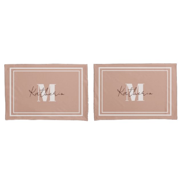 Soft Beige Kissenfallfarbe D3A592 Kissenbezug (Vorderseite-Set)