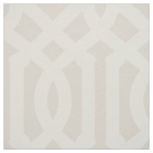 Soft Beige Trellis Große Skala Stoff