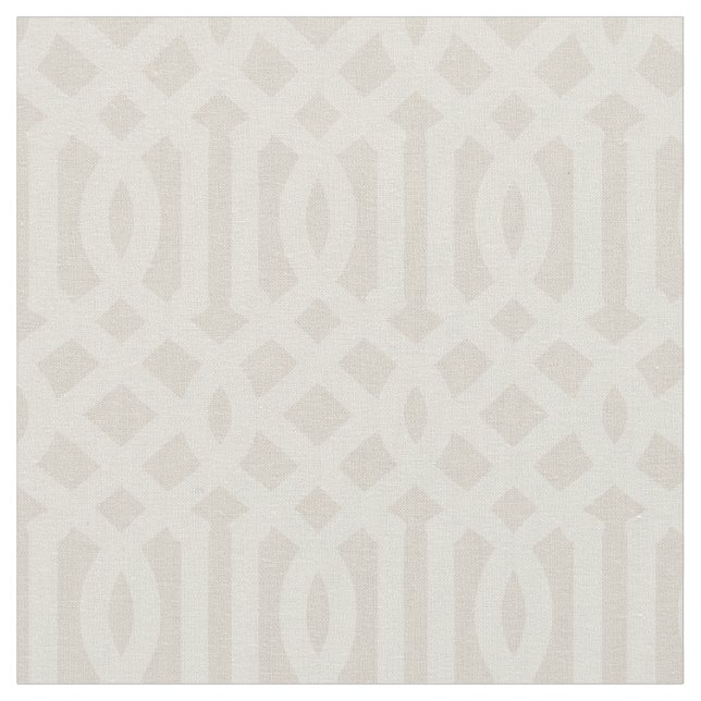 Soft Beige Trellis Stoff (Nahaufnahme)