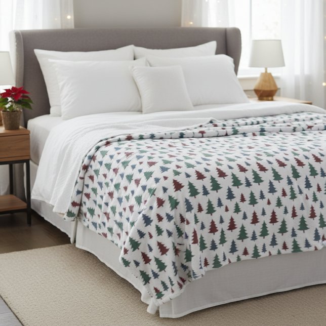 Soft Blanket with Pine Print - Warmth and Style Fleecedecke (Von Creator hochgeladen)