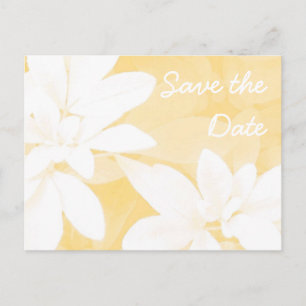 Soft Blätter Gold "Save the Date" Postkarte