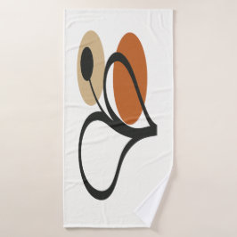 Soft Bloom Contemporary Botanical  Badehandtuch