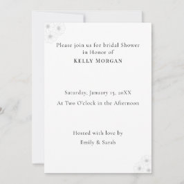 Soft Bloom Elegance Bridal Shower invitation card Einladung