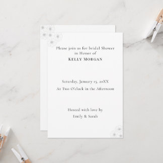 Soft Bloom Elegance Bridal Shower invitation card Einladung