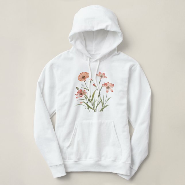Soft Bloom Elegante Hoodie (Design vorne)