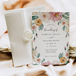 Soft Bloom Floral Summer Wedding Einladungskarte Einladung