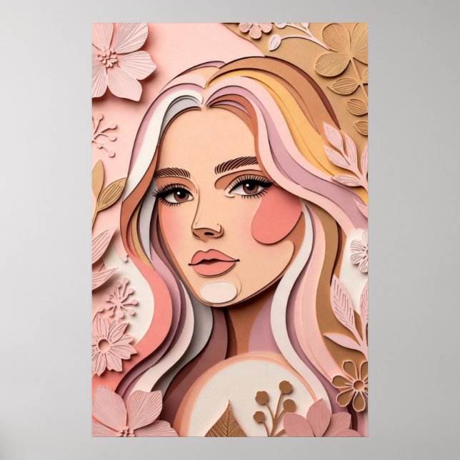 Soft Bloom Muse Poster (Vorne)