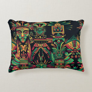 Soft Blue "Ancestral Paradigm" Plush Accent Cushio Dekokissen