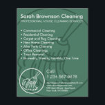 Soft Blue Minimal Zuhause Cleaning House Keeper Flyer<br><div class="desc">Soft Blue Minimal Zuhause Cleaning House Keeper</div>