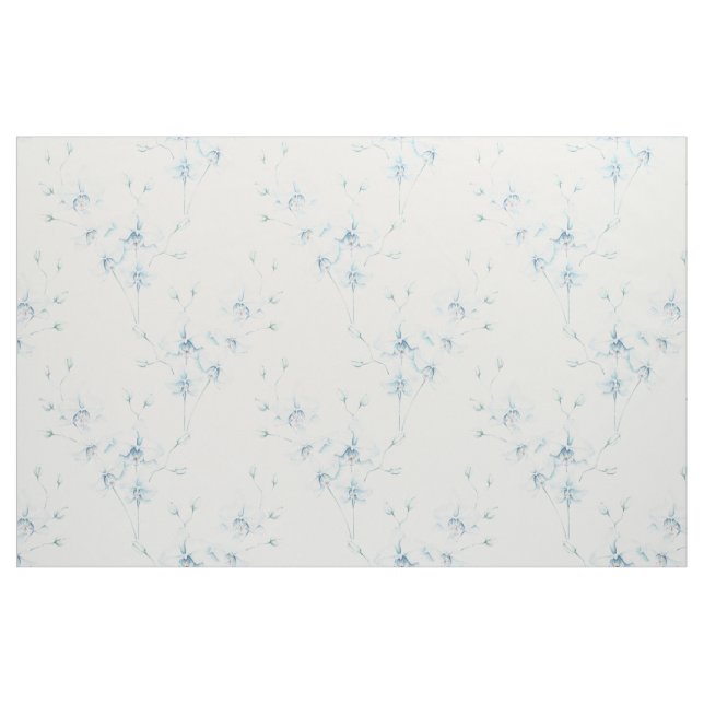 Soft Blue Orchid Fabric Stoff (Yard (91,4 cm))
