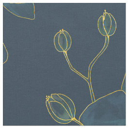 Soft Blue Orchid Fabric Stoff