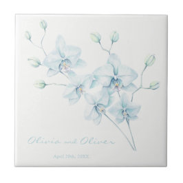 Soft Blue Orchid Fliese