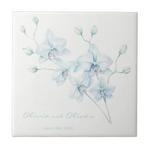 Soft Blue Orchid Fliese
