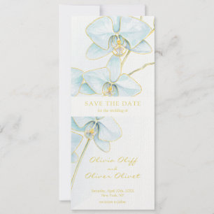 Soft Blue Orchid Save the Date Einladung
