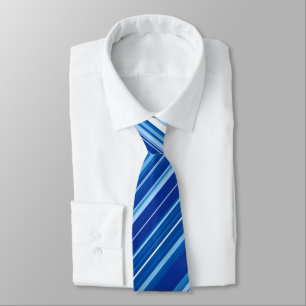 Soft Blue Stripes Neck Ties Krawatte