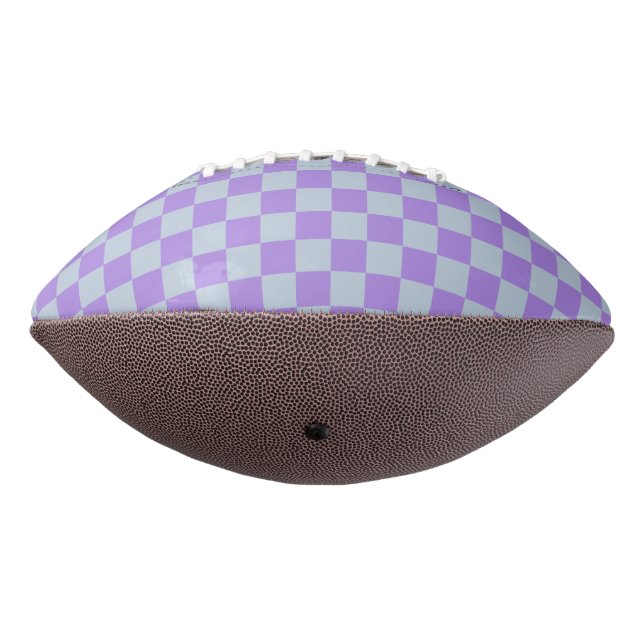 Soft Blue und Lavender Checked Football (Gedreht 270)
