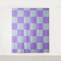Soft Blue und Lavender Checked